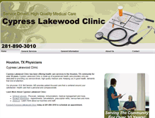 Tablet Screenshot of cypresslakewood.com